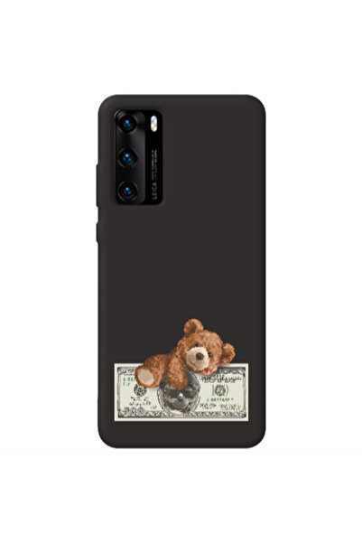 Other Huawei P40 Money Style Black Colored Silicone TPU Θήκη