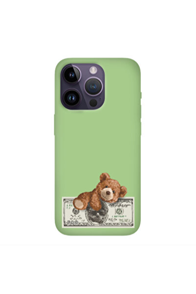 Other Apple iPhone 14 Pro Max Money Style Light Green Colored Silicone TPU Θήκη