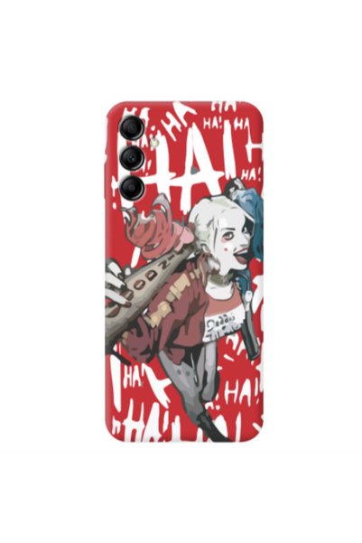 Other Samsung A14 5G Ha Ha Ha Red Colored Silicone TPU Θήκη