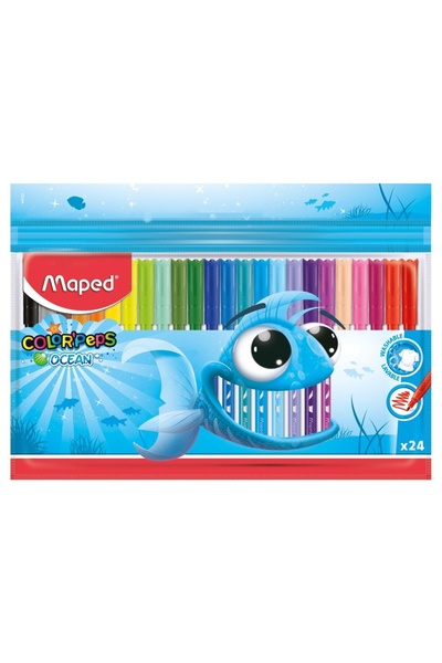Generic Brand Carioca Color'Peps Ocean 24 culori/set