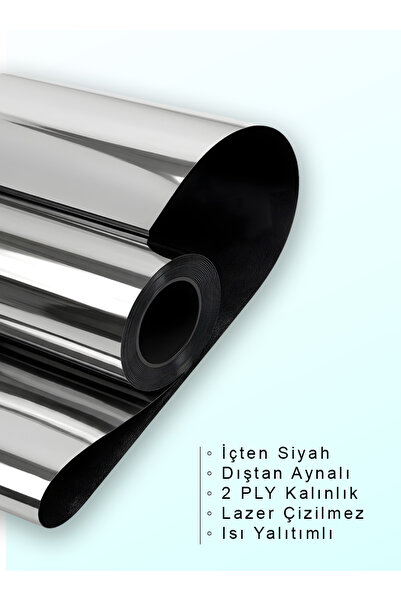 SUNDARK 152 cm x 5 Metre | ISI YALITIMLI | (Içten Siyah / Dıştan Aynalı) | Bl...
