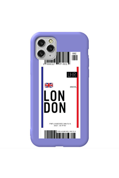 Other Apple iPhone 11 Pro London Arrival Purple Colored Silicone TPU Θήκη