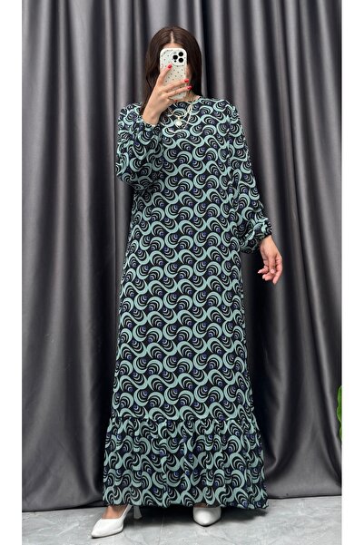 NİSUM MODA Floral Chiffon Dress