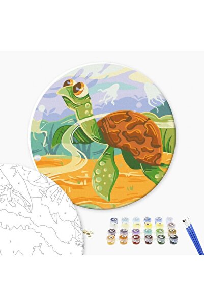 MC Micostore Ζωγραφική με αριθμούς Σετ Άνω-Κάτω 30x30εκ., Brushme - Χελώνα - ...