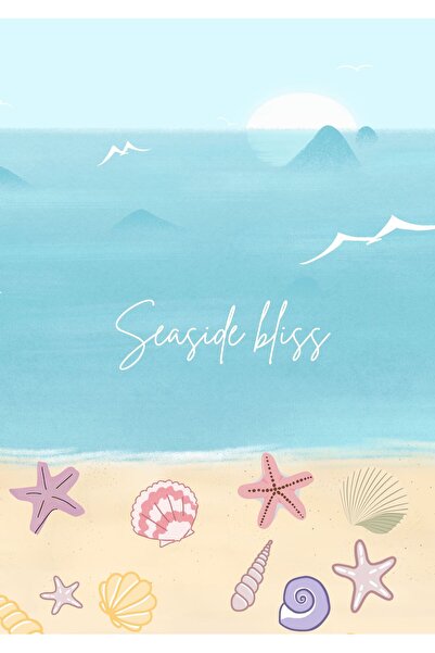 OEM Poster Motivational Seaside Bliss, Design Relaxant pentru Decor, Carton 2...