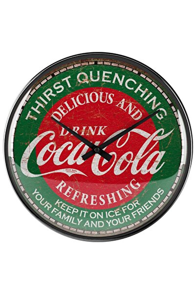 Nostalgic Art Nostalgic-Art Coca-Cola Thirst Quenching Green Wall Clock 31 cm...