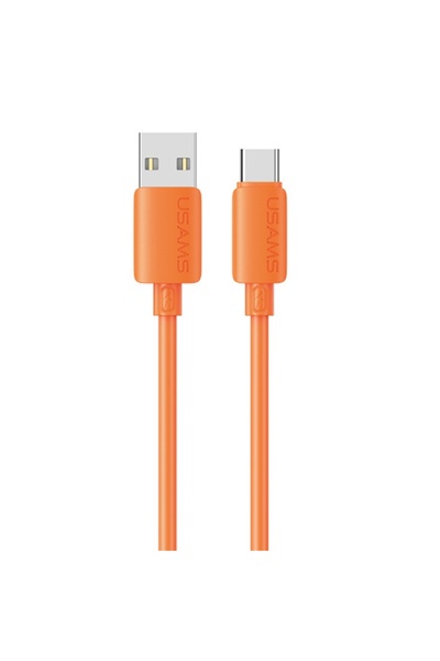 Usams U98 Καλώδιο Γρήγορης Φόρτισης USB-A σε USB-C 3Α 1μ Πορτοκαλί