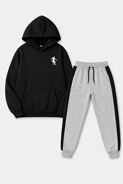 Trendy Merry Store Football Printed Unisex Children's Tracksuit Set with Kang...
