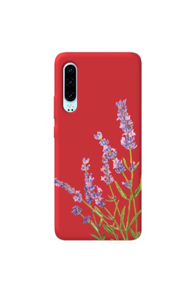 Other Huawei P30 Flowers 8 Red Colored Silicone TPU Θήκη