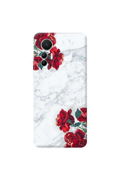 Other Xiaomi Mi 12 Lite Marble and roses Transparent Silicone TPU Θήκη