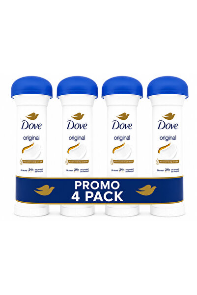 Dove -Pachet 4 x Deodorant Antiperspirant Stick Original, 50 ml fiecare, Prot...