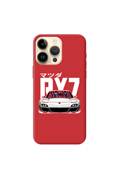 Other Apple iPhone 13 Pro Max Car Rx7 Red Colored Silicone TPU Θήκη
