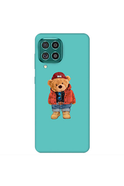 Other Samsung A22 4G Bear in a hat Turquoise Colored Silicone TPU Θήκη