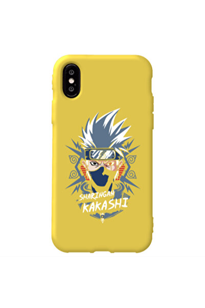 Other Apple iPhone Xs Max Anime Mangoo Yellow Colored Silicone TPU Θήκη