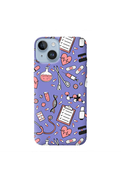 Other Apple iPhone 14 Plus Laboratory Purple Colored Silicone TPU Θήκη
