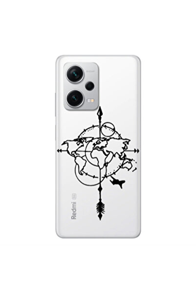 Other Xiaomi Redmi Note 12 5G Old Map Transparent Silicone TPU Θήκη