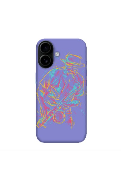 Other Apple Iphone 16 plus Jazz Purple Colored Silicone TPU Θήκη