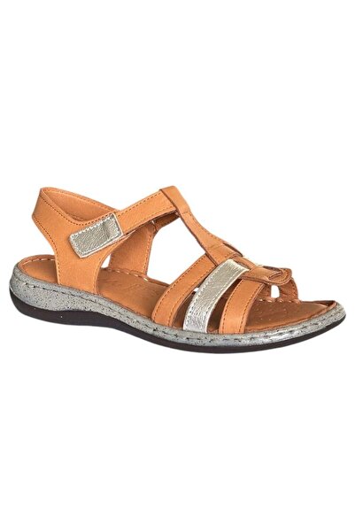 CEX 26Y Nbl17 Tan Women's Genuine Leather Daily Sandals
