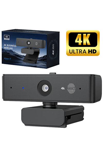 INOMEVIX Camera Web 4K UHD, Webcam 8 MP cu Autofocus, Microfoane Duale AI, Zo...