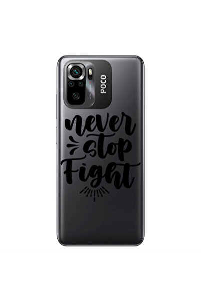 Other Xiaomi Poco M5 s Never stop fight Transparent Silicone TPU Θήκη