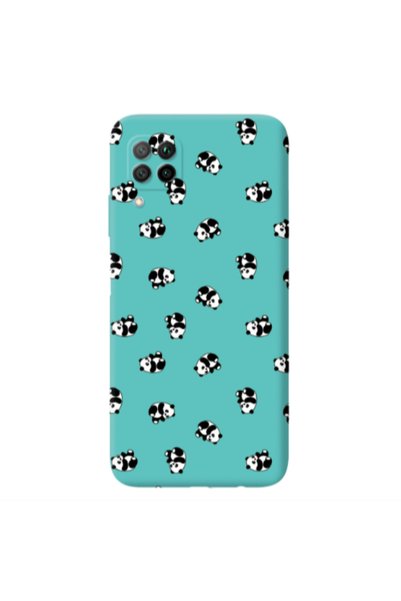 Other Huawei P40 Lite Small Pandas Turquoise Colored Silicone TPU Θήκη