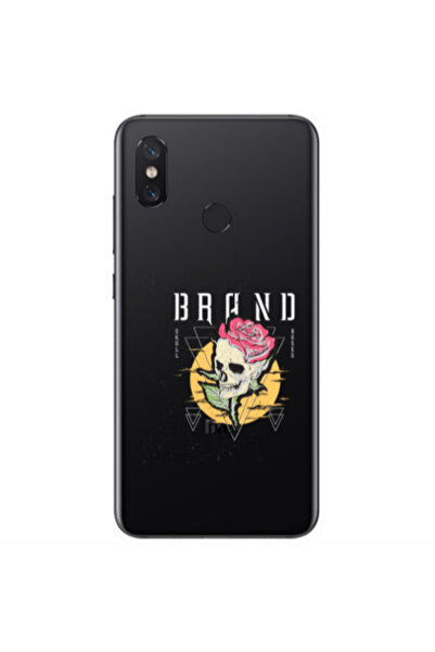 Other Xiaomi Mi A2 Lite Skull Roses Transparent Silicone TPU Θήκη