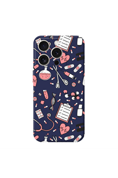 Other Apple iPhone 15 Pro Max Laboratory Dark blue Colored Silicone TPU Θήκη