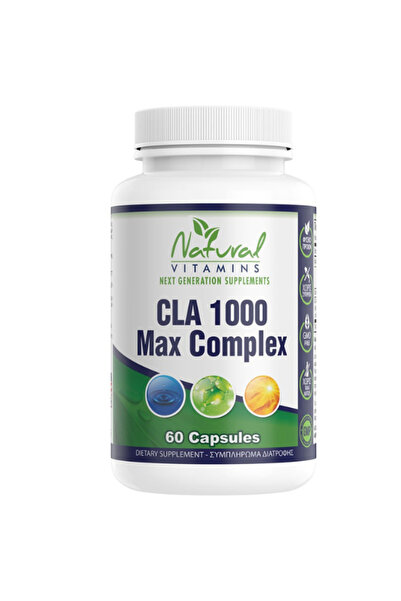 NATURAL VITAMINS | CLA 1000 MAX Complex Mega Λιποδιαλυτής | 60 Κάψουλες