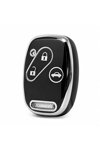 GMA KEYS Honda Civic Fd6 Crv Accord 3 Button Silent Nano Key Case Cover Black...