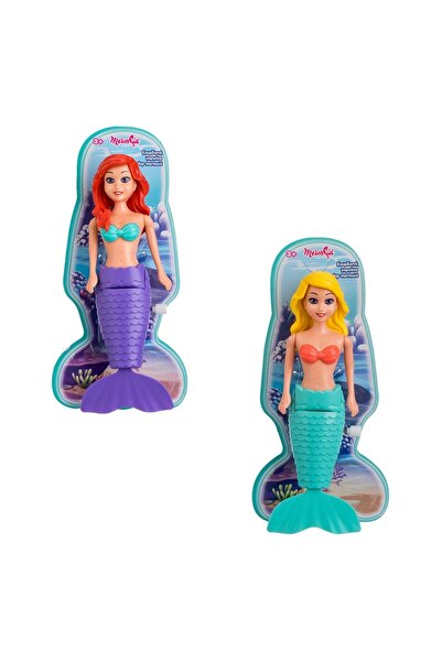 Z Store Jucărie de baie sirenă cu cheie, 19cm - Mov/Verde