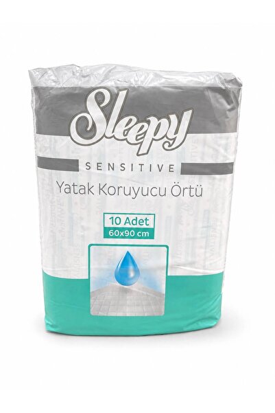 BOZKAR Sleepy Sensitive Yatak Koruyucu Örtü 60x90 cm 10 Adet Sıvı Geçirmez Te...
