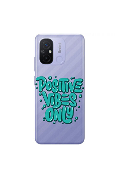 Other Xiaomi Redmi 12C Positive Vibes Only Transparent Silicone TPU Θήκη