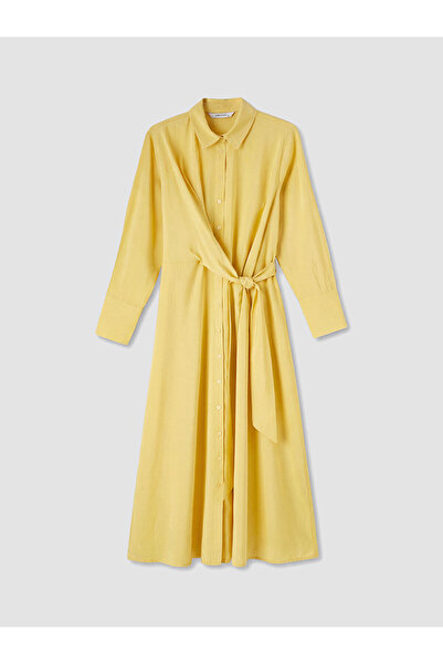 LC Waikiki Nevavm Belted Shirt Dress with a Difference