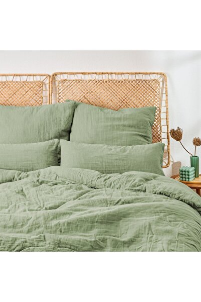 Blum Muslin bed linen, Oeko-TEX certified, duvet cover 155 x 220cm + pillowca...