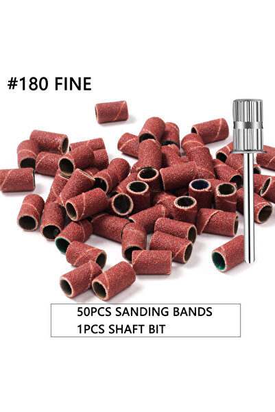 Choice3 180 Grit-50pcs 100pcs/50pcs Sanding Cap Bands For Electric Manicure M...