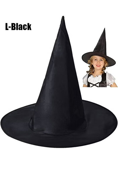 GGEROU Black Witch Hat Wizard Hats Halloween Costume Party Decoration Accesso...