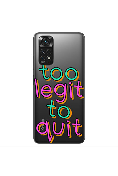 Other Xiaomi Redmi Note 11S NFC Too Legit To Quit Transparent Silicone TPU Θήκη