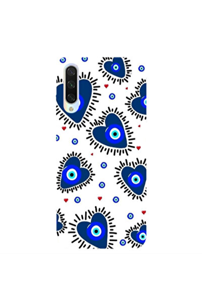 Other Xiaomi Mi 9 Lite Heart evil eye beads Transparent Silicone TPU Θήκη