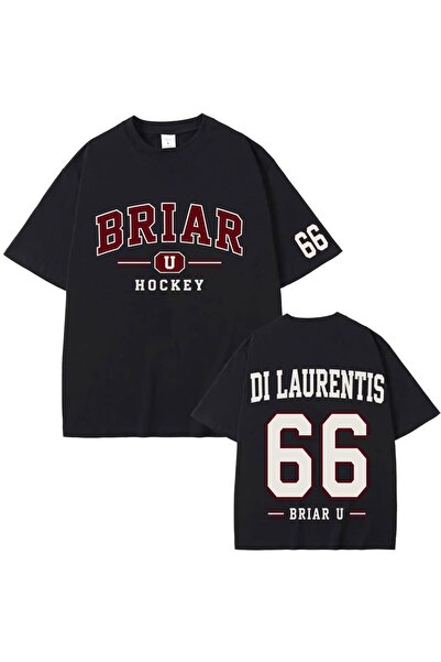 Vordevia Tricou oversize din bumbac imprimat Off Campus Di Laurentis
