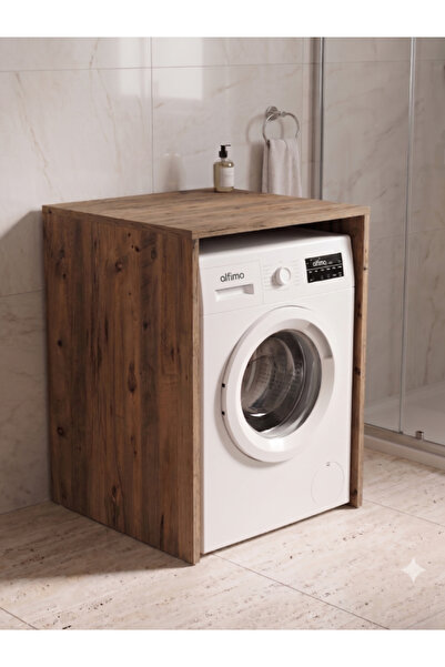 Alfimo Mobilya MOLY ÇAMAŞIR MAKİNE DOLABI ÇOK AMAÇLI DOLAP BANYO DOLABI ATLAN...