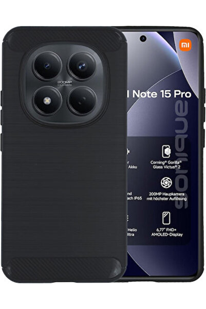 Other Θήκη Σιλικόνης Sonique Carbon Brushed Xiaomi Redmi Note 15 Pro 4g Μαύρο