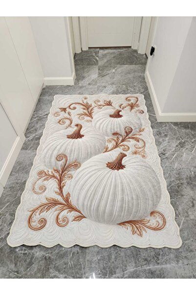 YTR HOME Dijital Baskı Yıkanabilir Kaymaz Taban Dekoratif Salon Mutfak Halısı...