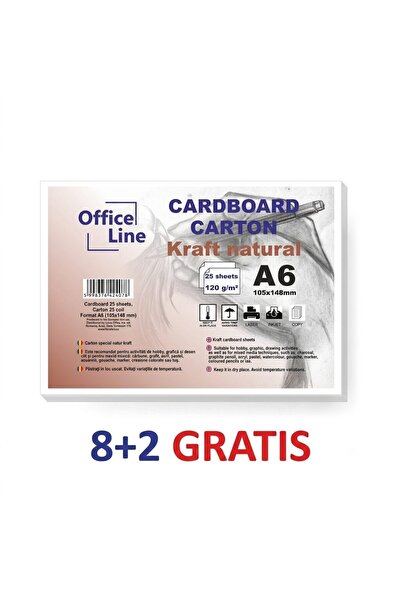Libra A6 120gr Kraft Cardboard top.25 sheets