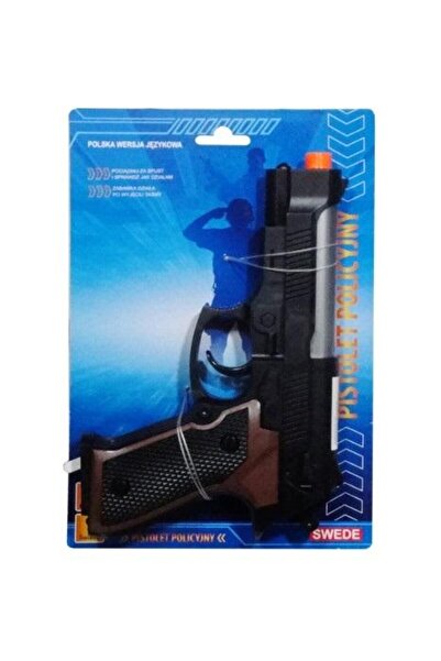 Swede Pistol cowboy de jucarie, SWEDE, Plastic, Negru, 3 ani+