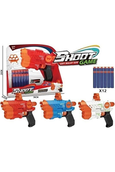 OEM Merkpol Pistol cu săgeți moi MIX 12 săgeți MIX