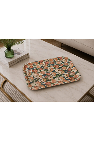 Zucci Home Decorative Tray with Leather Non-Slip Base |   Stylish Coffee and ...