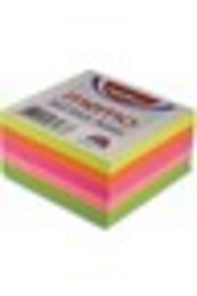 Noki Memo 12012 Yapışkanlı Not Kağıdı 75 x 75 mm 400 Yaprak - Karışık Neon Renk