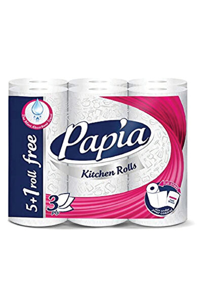 Papia Kitchen Roll 5+1's 3Ply
