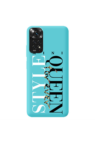 Other Xiaomi Redmi Note 11 4G Mini Quen Forever Turquoise Colored Silicone TP...