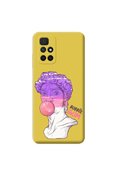 Other Xiaomi Redmi 10 2022 Pin Bubble Yellow Colored Silicone TPU Θήκη
